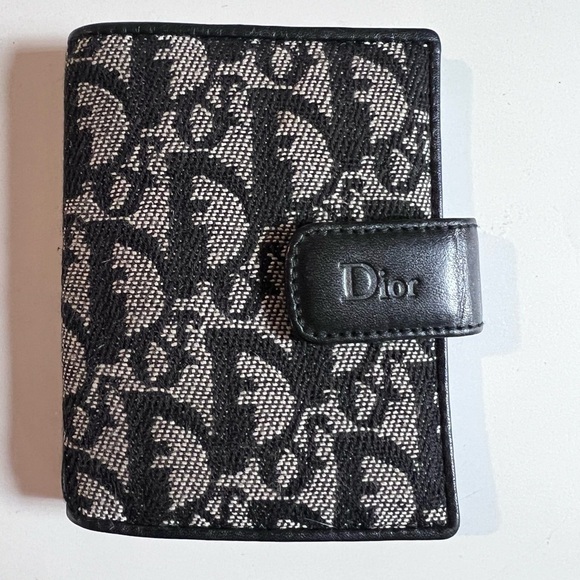 Dior Accessories - Dior Navy Trotter Card Holder